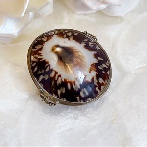 Brown Shell Trinket Brown Engagement Ring Box